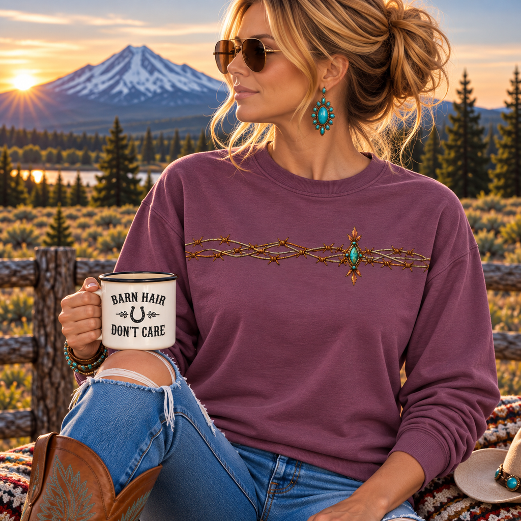 The Right Boots Could Conquer The World - Heavy Weight Long Sleeve Tee