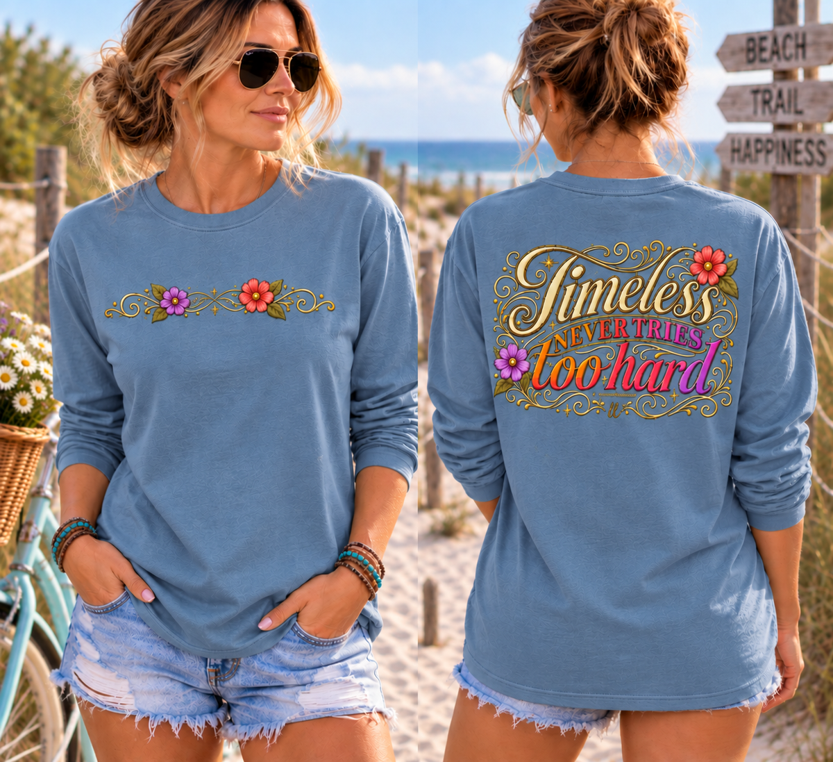 Timeless Never Tries Too Hard - Long Sleeve Tee