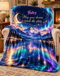 Personalize This Blanket - May Your Dreams Reach The Stars - Fleece Blanket