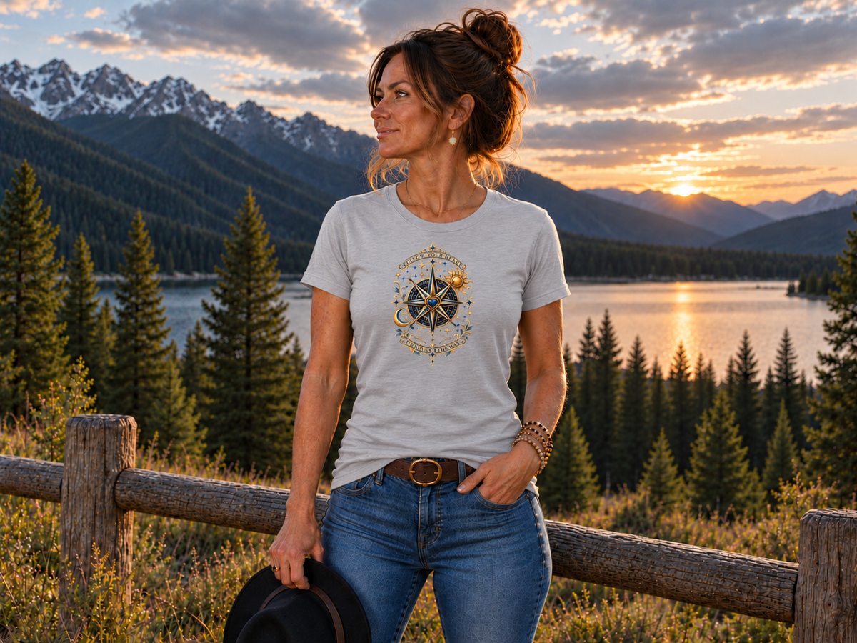 Slim Fit Tee - Celestial Compass