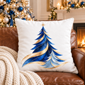 Christmas Tree Faux Suede Pillow Cover