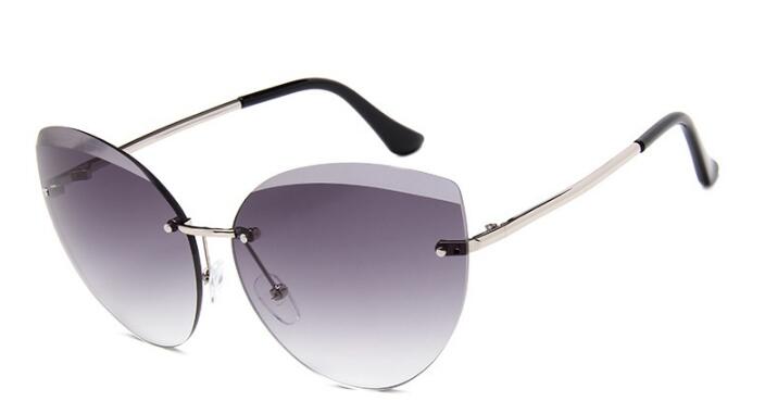 Grade Chic Cat Eye Rimless Sunglasses