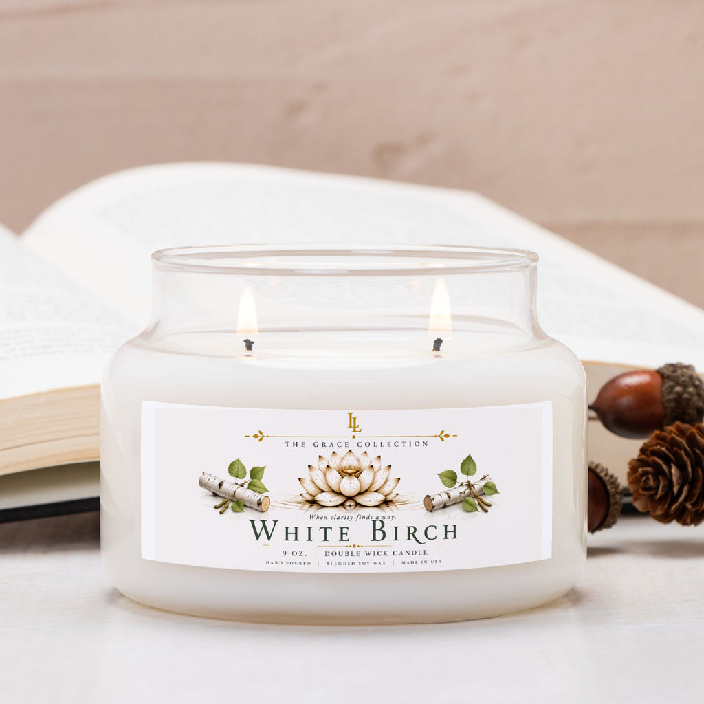 White Birch Candle Apothecary Jar (Double Wick)