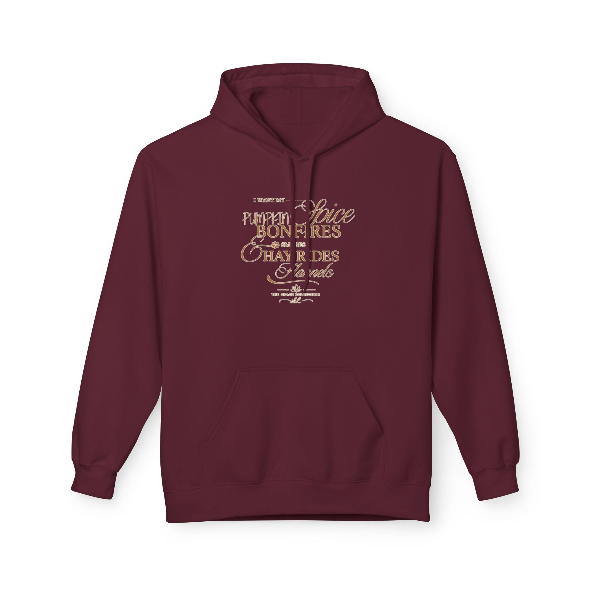 I Want My Pumpkin Spice = Fall Graphic Hoodie Hoodie