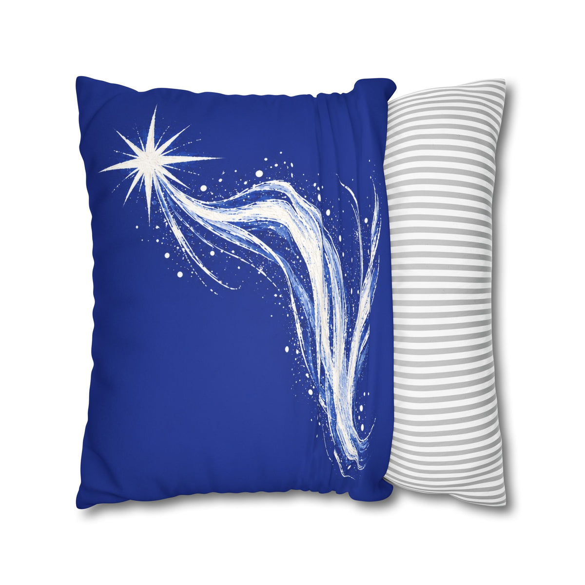 Starry Night Fairy Tail Faux Suede Square Pillow Cover
