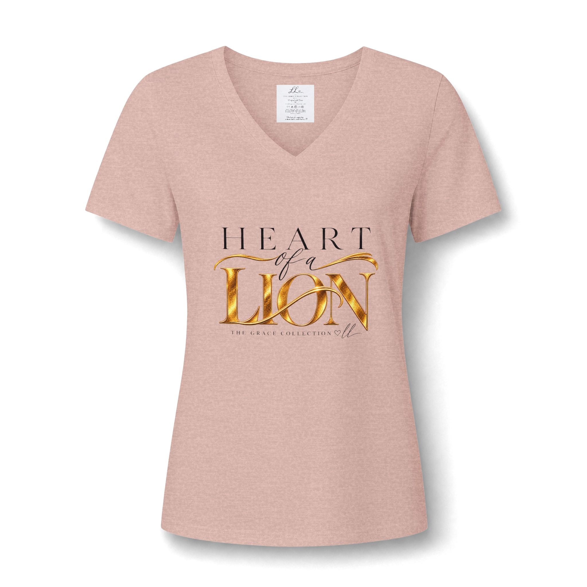 Heart Of A Lion | V-Neck T-Shirt