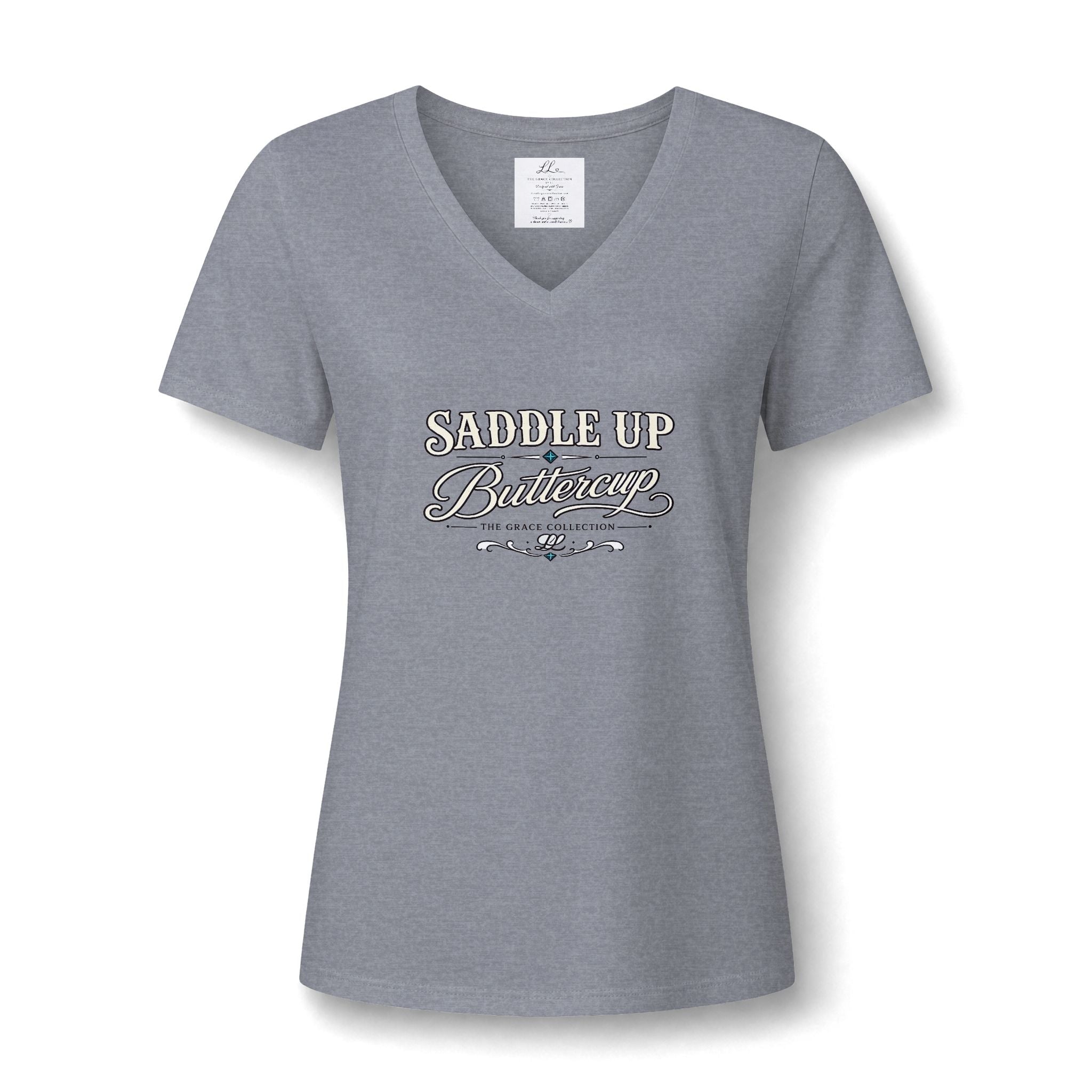 Saddle Up Buttercup V-Neck Tee