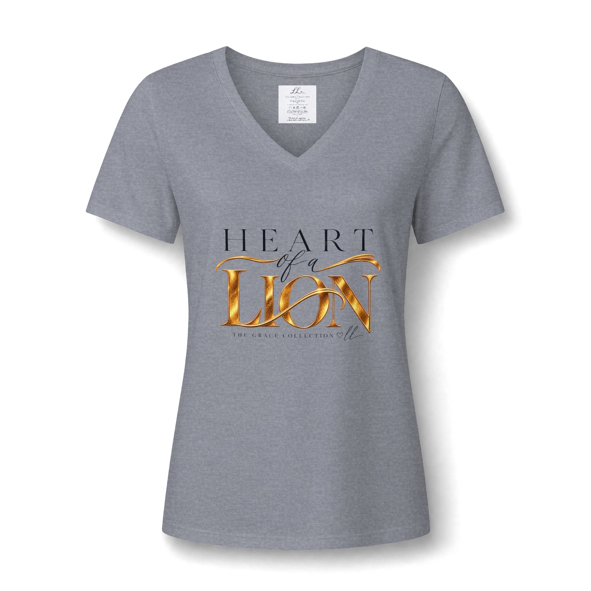 Heart Of A Lion | V-Neck T-Shirt