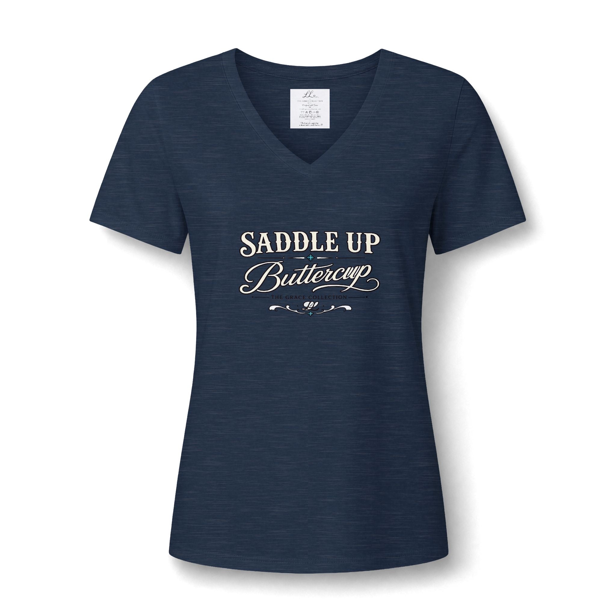 Saddle Up Buttercup V-Neck Tee