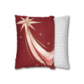 Shooting Star Faux Suede Square Pillow Cover