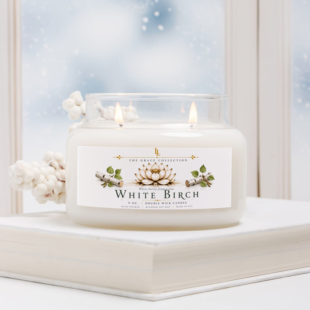 White Birch Candle Apothecary Jar (Double Wick)