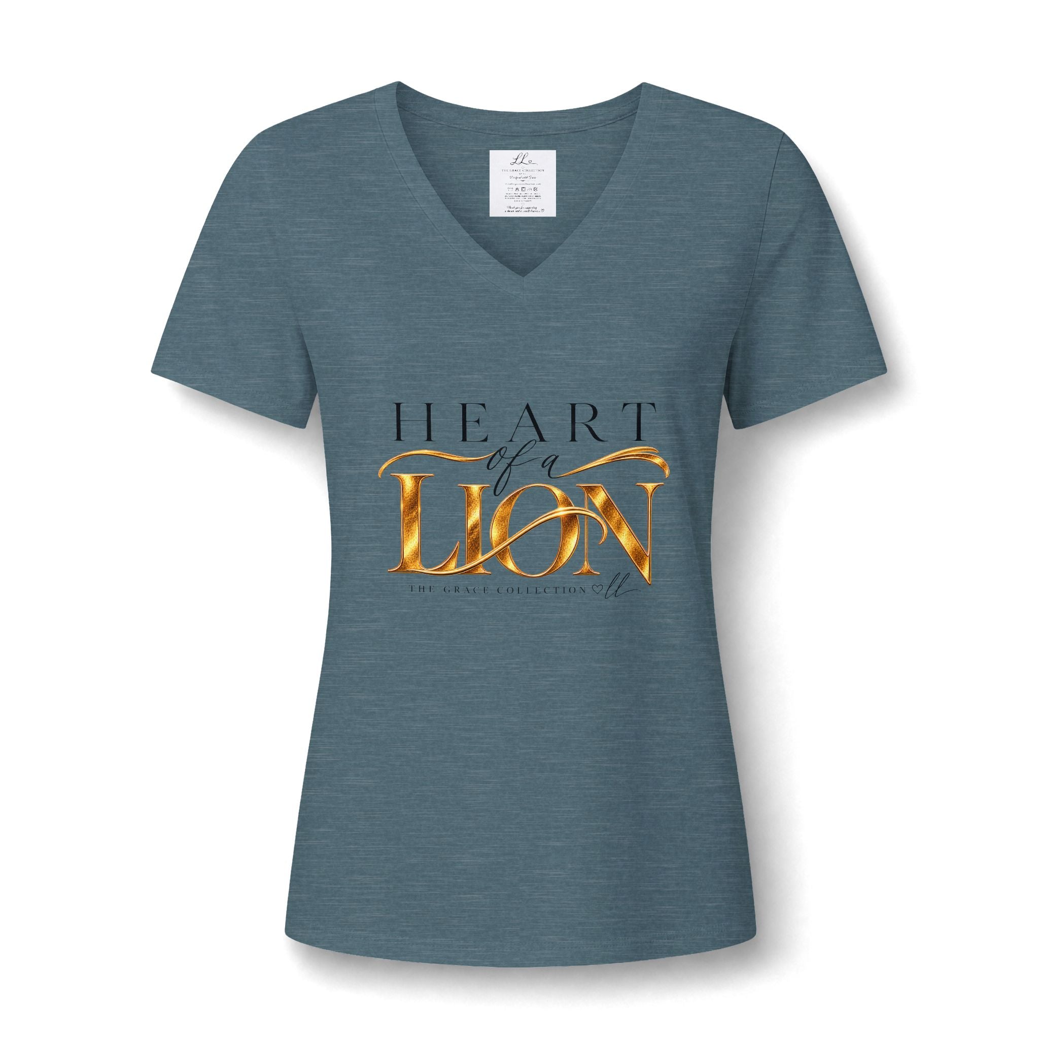 Heart Of A Lion | V-Neck T-Shirt