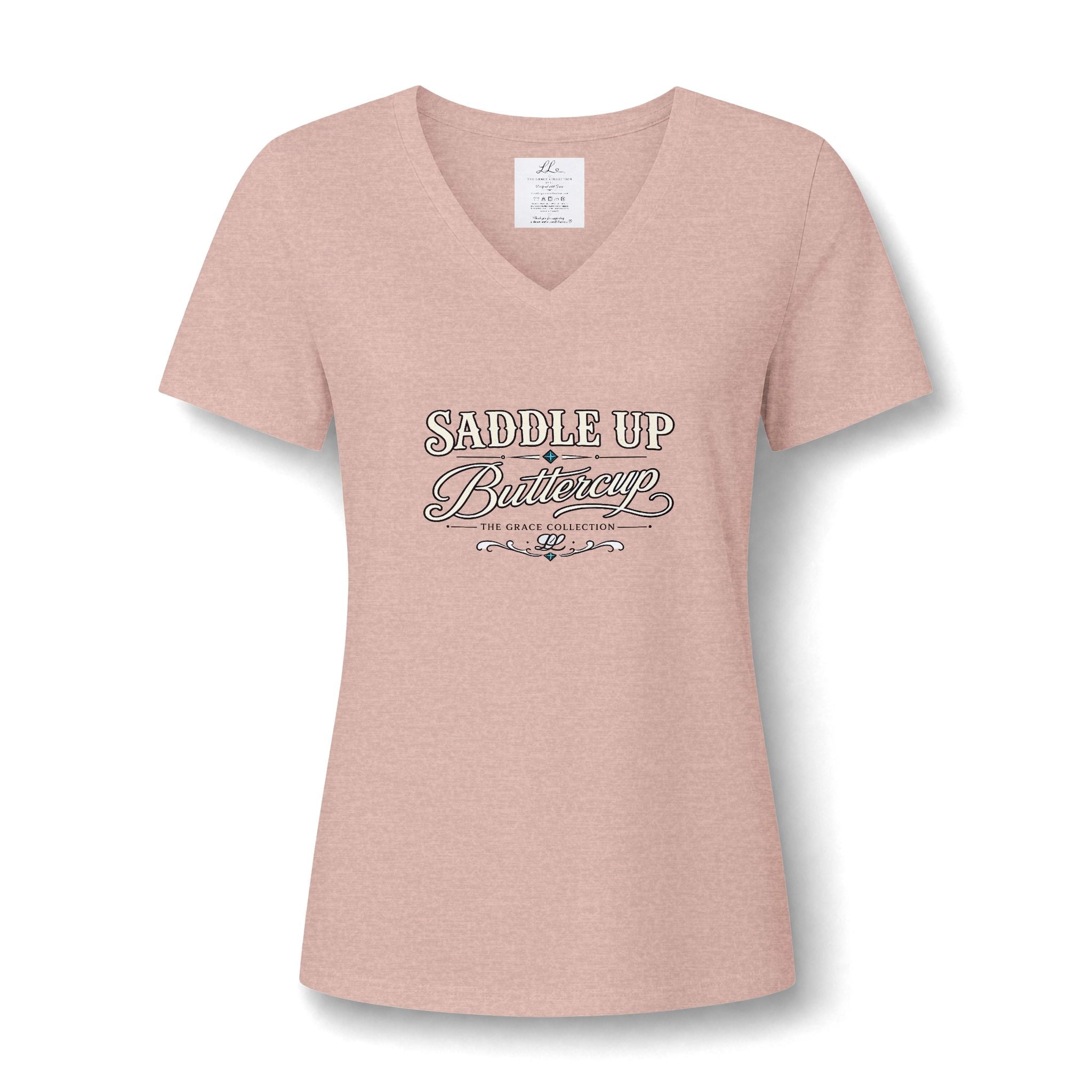 Saddle Up Buttercup V-Neck Tee