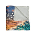Personalize This Blanket - Enjoying Life One Wave at a Time -  Crushed Velvet Blanket  Surfing Sunset