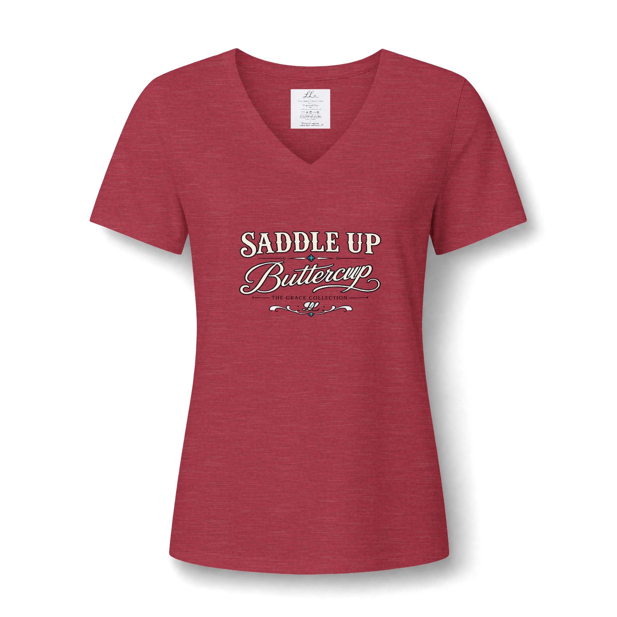 Saddle Up Buttercup V-Neck Tee