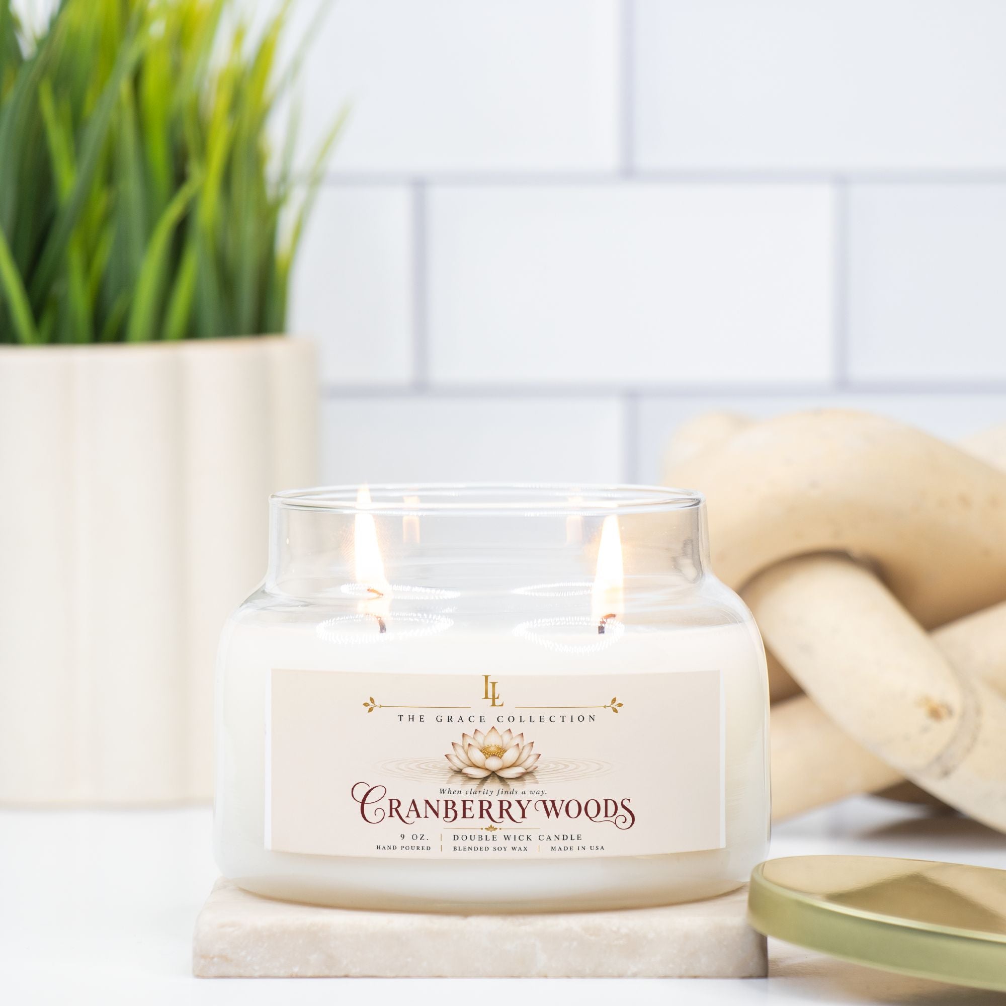 Cranberry Woods Candle Apothecary Jar (Double Wick)