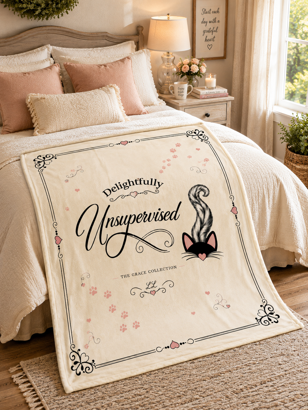 Delightfully Unsupervised -Sherpa Blanket - 60" x 80"(SAND)