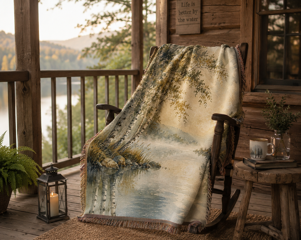 Woven Blanket Tapestry Throw 54" x 60"