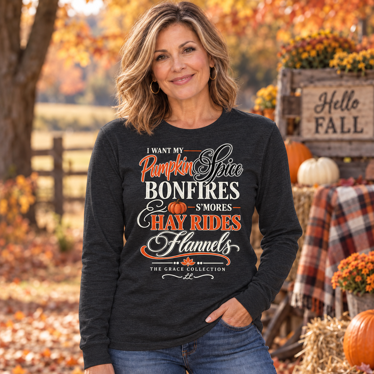 I Want My Pumpkin Spice - Unisex Long Sleeve Tee