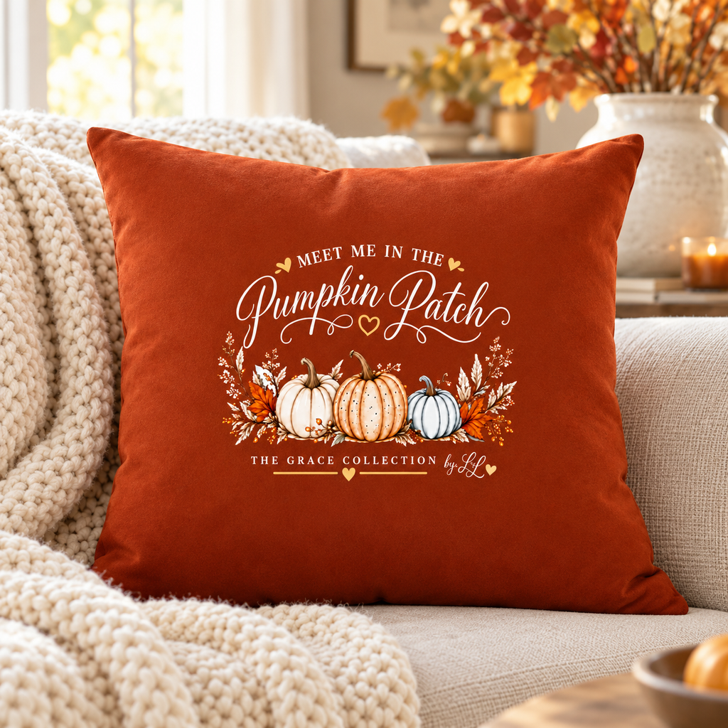 Meet Me in the Pumpkin Patch Faux Suede Pillowcase