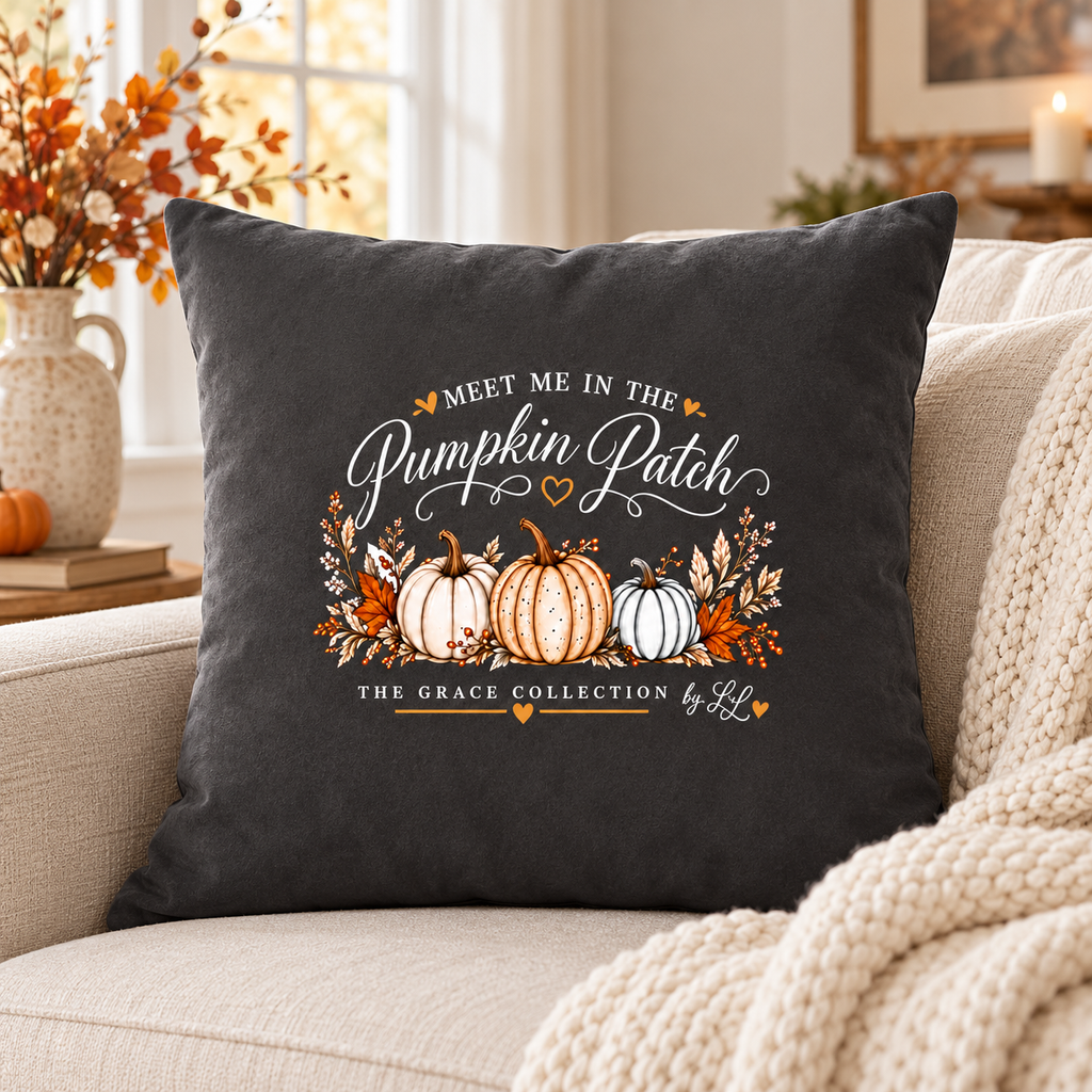 Meet Me in the Pumpkin Patch Faux Suede Pillowcase