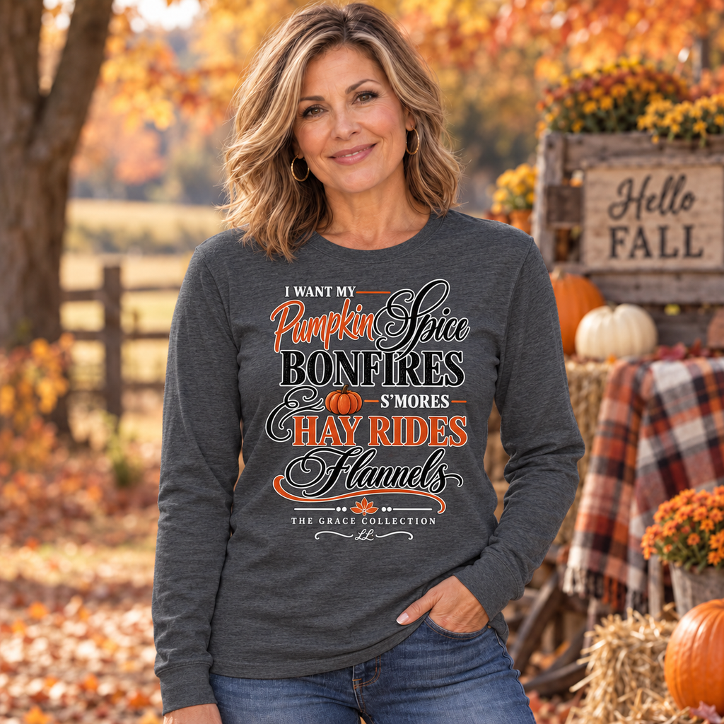 I Want My Pumpkin Spice - Unisex Long Sleeve Tee