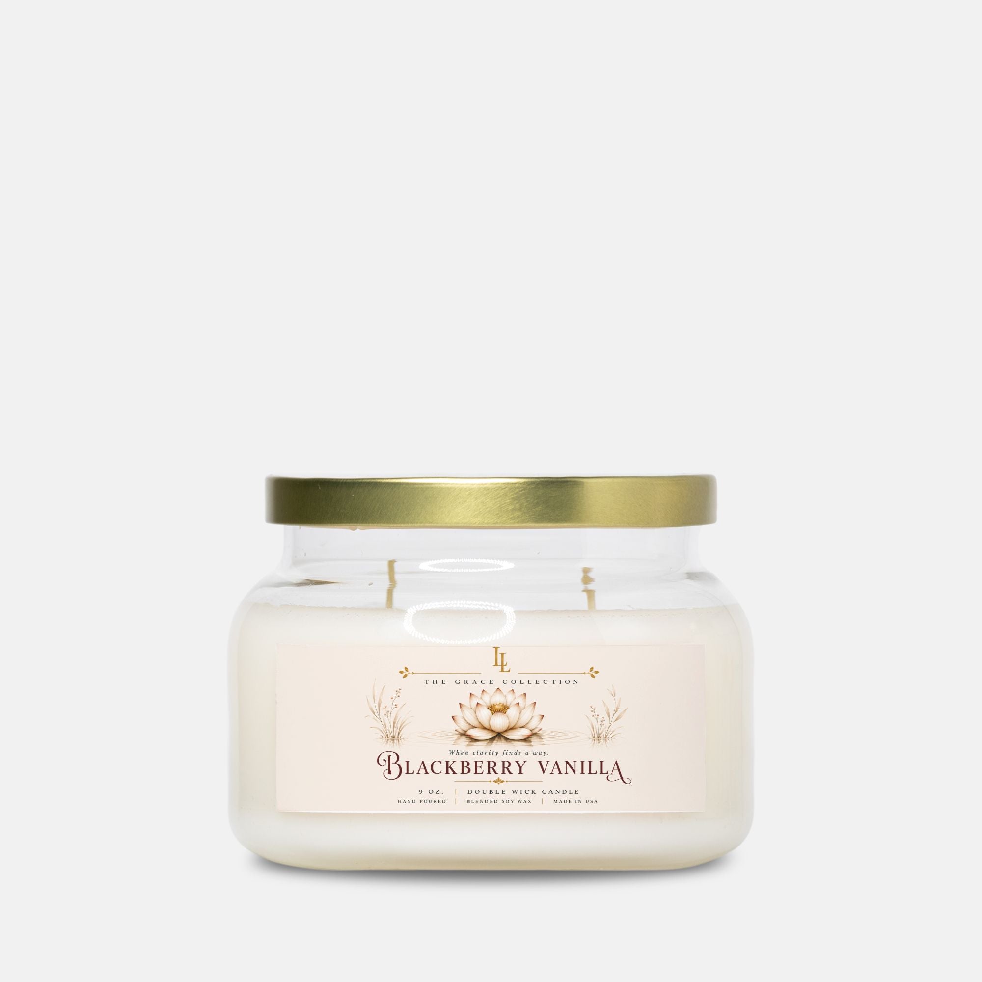 Blackberry Vanilla Candle Apothecary Jar (Double Wick)