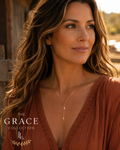 Celestial Grace Gold Necklace - Star & Cross Drop Chain