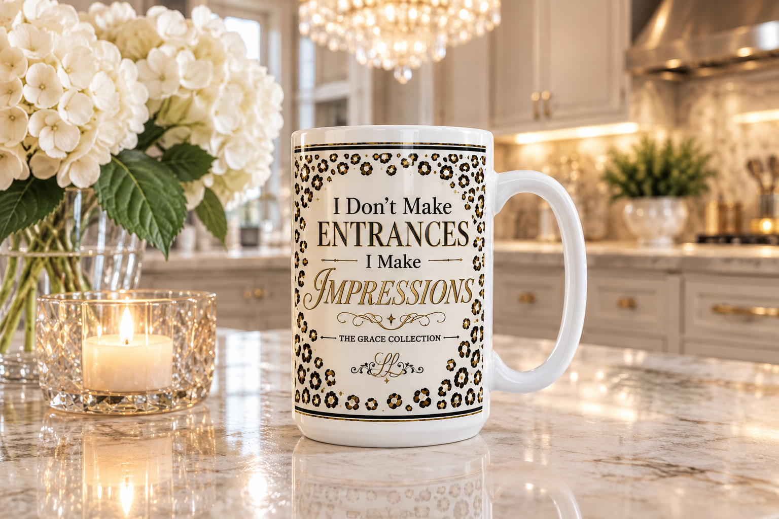 I Don't Make Entrances I Make Impressions - 15 oz ceramic mug