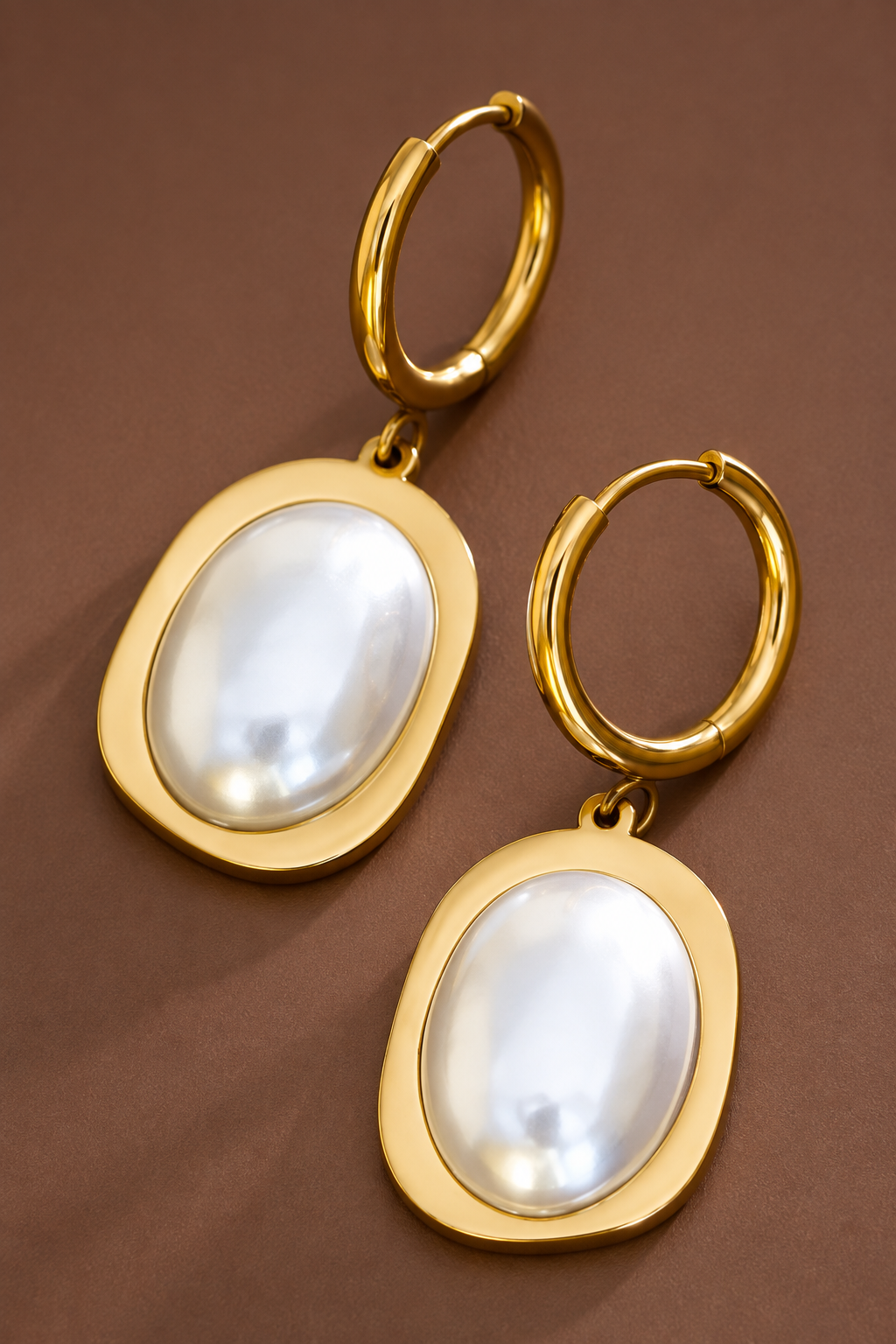 The Golden Pearl Drop Earrings
