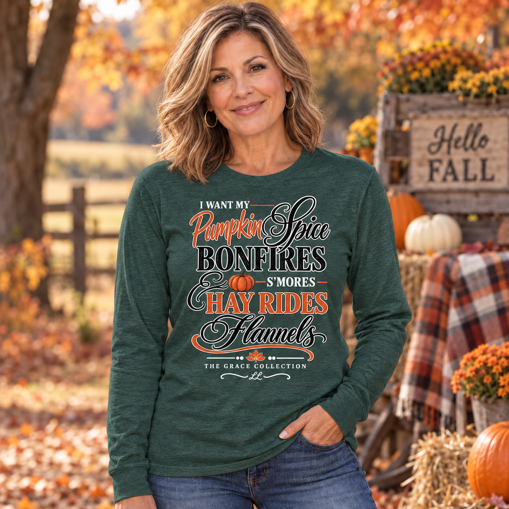 I Want My Pumpkin Spice - Unisex Long Sleeve Tee