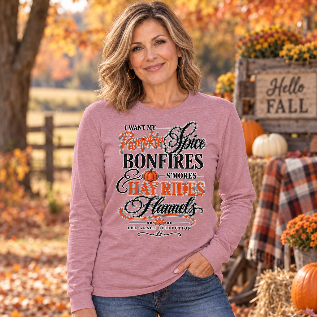 I Want My Pumpkin Spice - Unisex Long Sleeve Tee