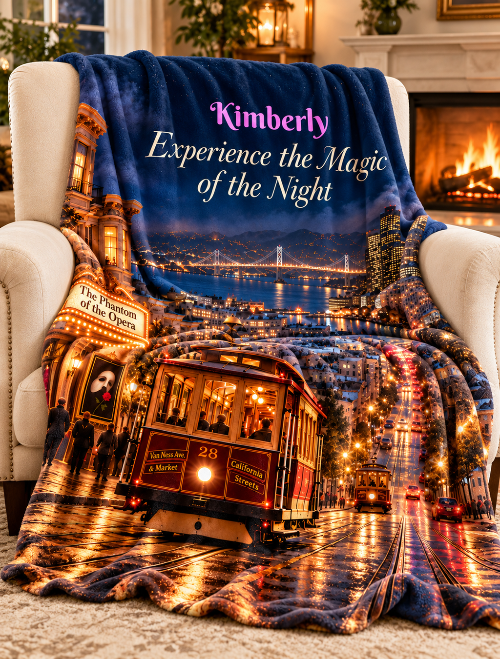 Personalize This Blanket - Experience the Magic of the Night - Fleece Blanket